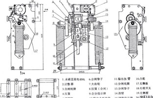 斷路器不能合閘是常見故障之一，遇到此故障，可對照控制接線圖(圖1)從幾個主要故障點來檢查。首先檢查控制保險1FU、2FU和合閘熔斷器3FU、4FU，然后檢查轉(zhuǎn)換開關SA⑤—⑧觸點在合閘位置時是否通，斷路器輔助觸點QF·1是否通，檢查合閘接觸器Q線圈和合閘線圈r1是否燒壞，最后再分析機械方面的故障。下面我就維修中遇到的幾種常見故障做以剖析。